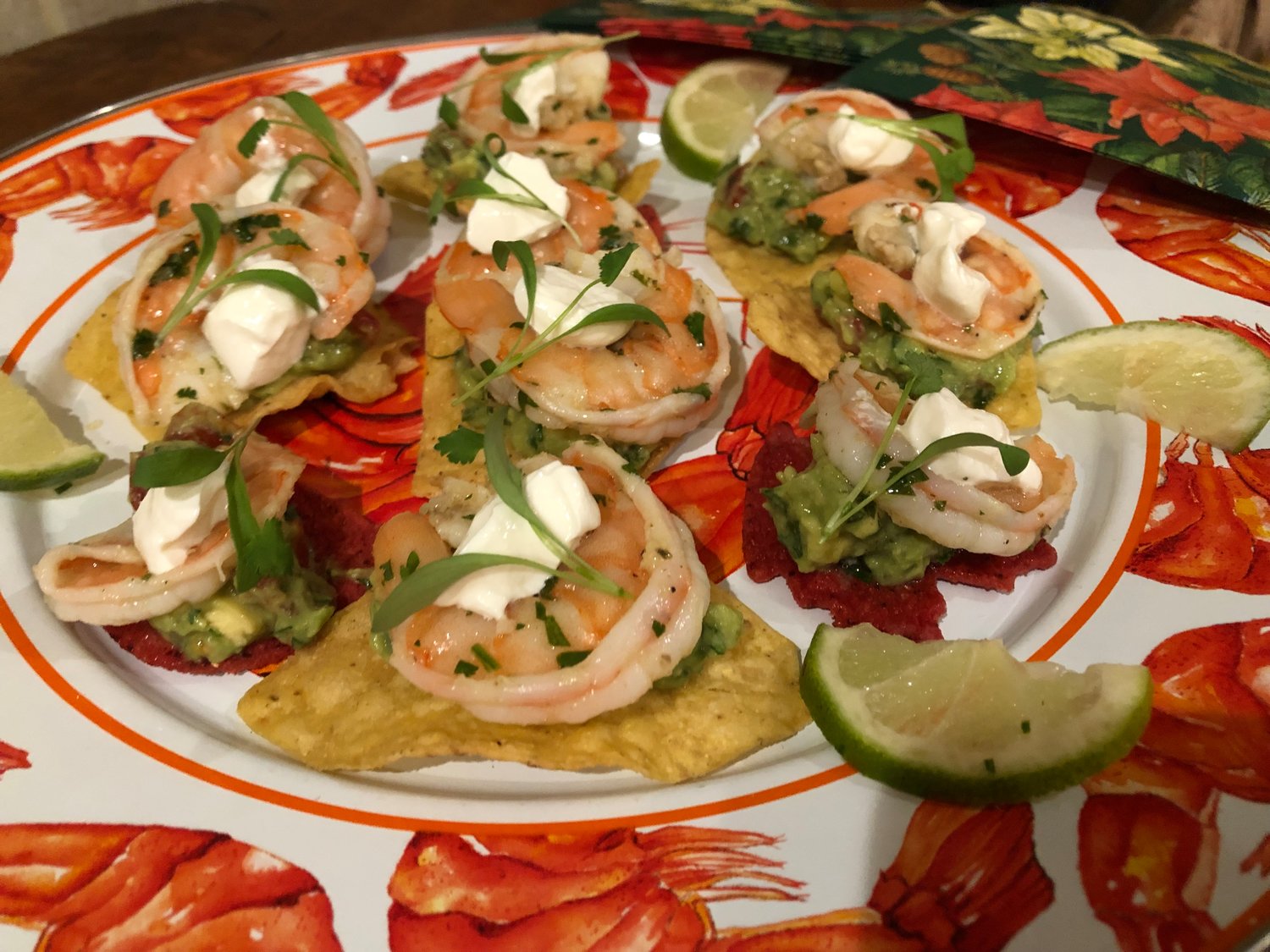 This Guacamole Shrimp Tostada is based on a recipe by “Victory Garden” cookbook author Marian Morash.