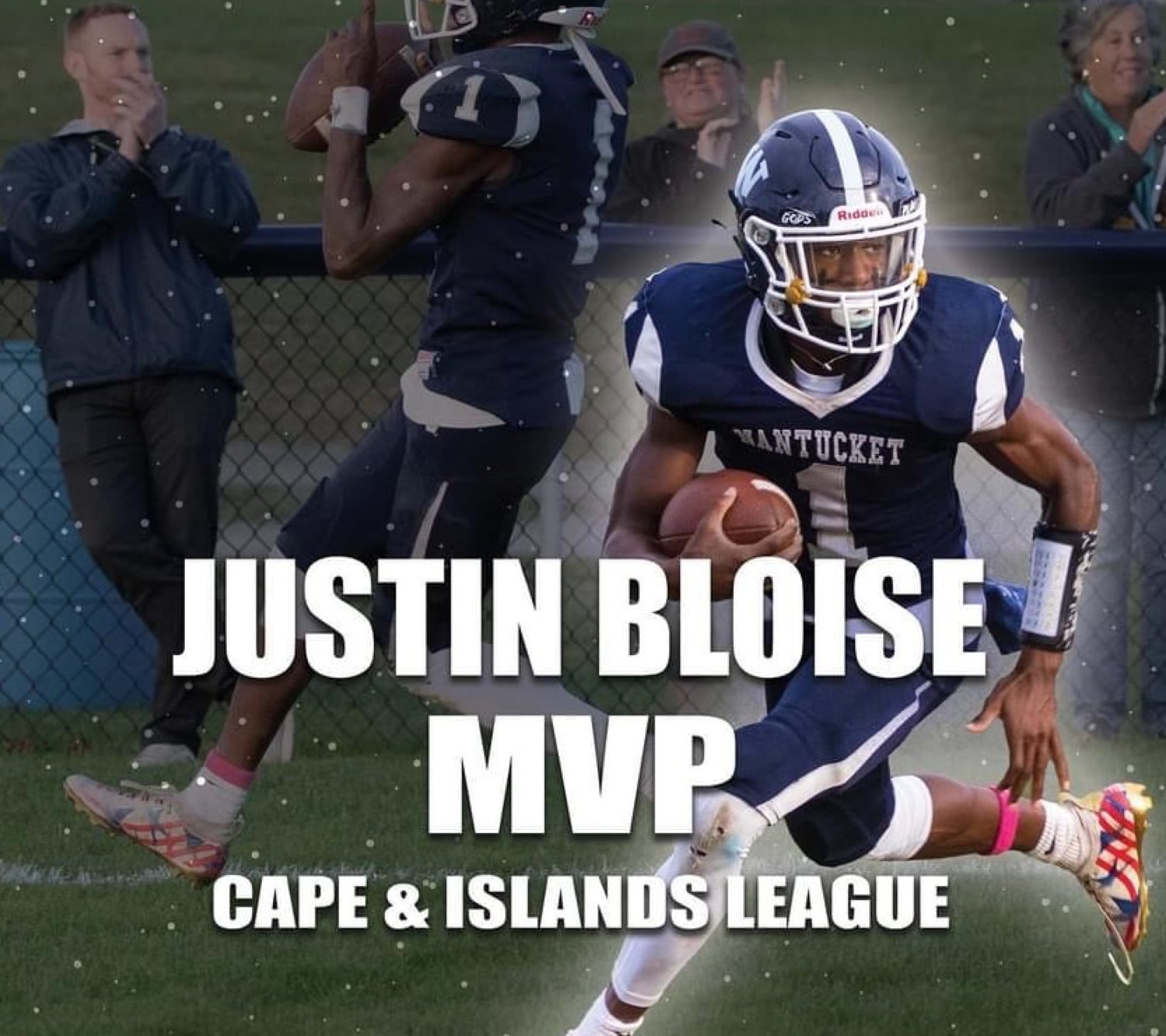 Cape & Island League Lighthouse Division football MVP Justin Bloise