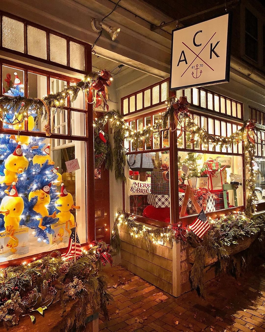 ACK 4170 on Federal Street took second place in the Nantucket Chamber of Commerce's Nantucket Noel People's Choice Storefront Decorating Contest.