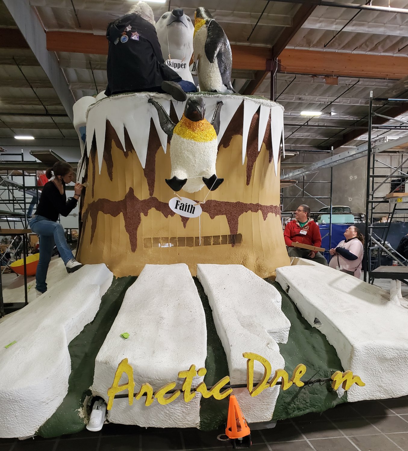 "Arctic Dreams," the Independent Order of Odd Fellows' float in Saturday's Tournament of Roses parade.