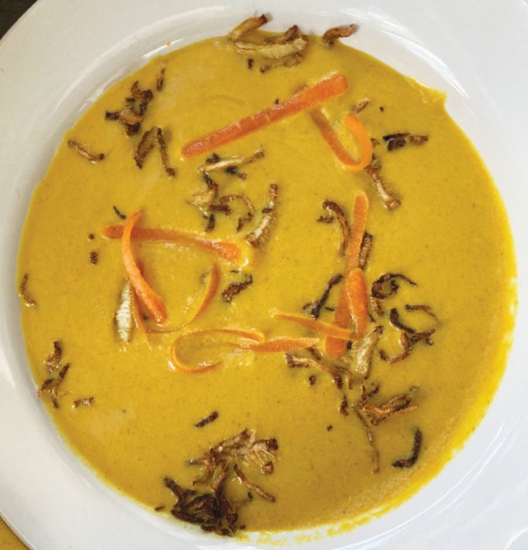 Marco Polo Spice-filled Carrot Soup was named in honor of the 13th-century Venetian merchant and explorer whose writing detailed the wonders of his voyages and the cultures of countries unknown to Europeans.