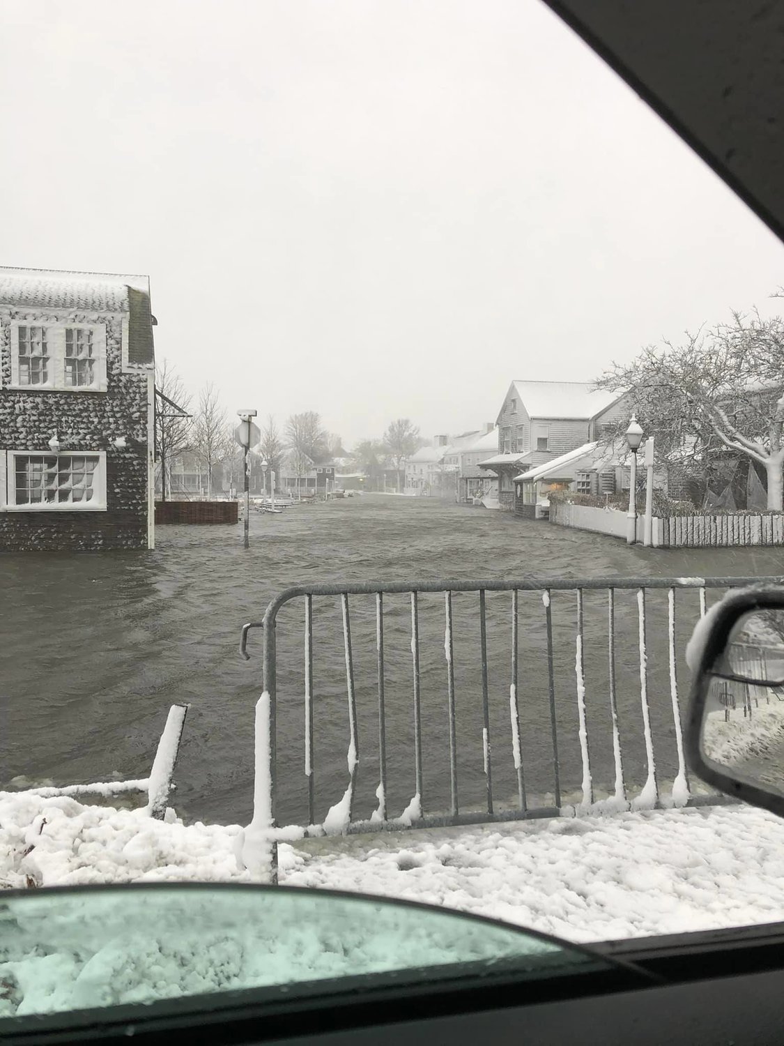 Flooding on Easy Street Saturday morning.