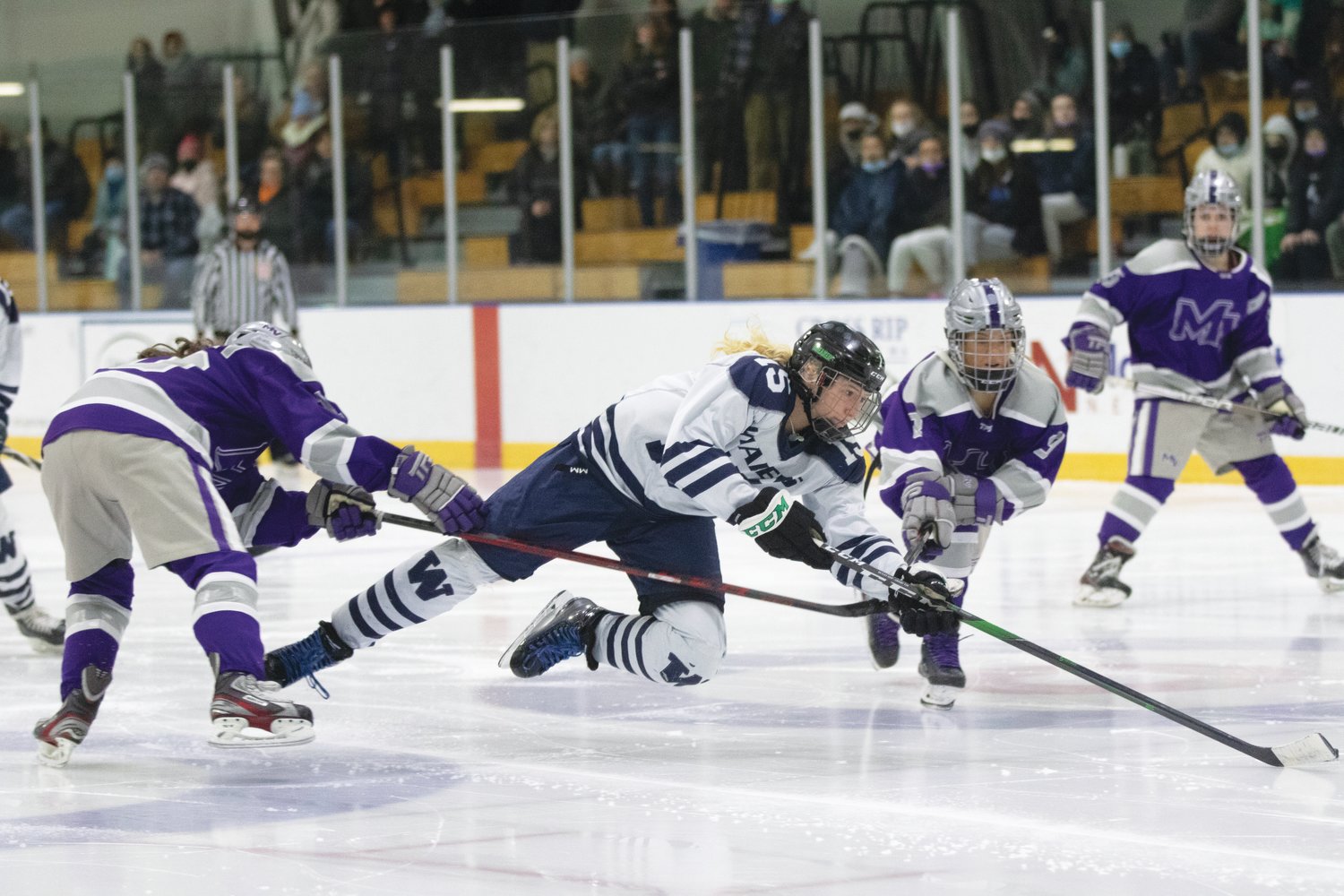 The Whalers had a pair of goals in a lass-second loss to the Vineyard from seventh-grade defenseman Mia Beaudette, who came up and dominated midway through the season.