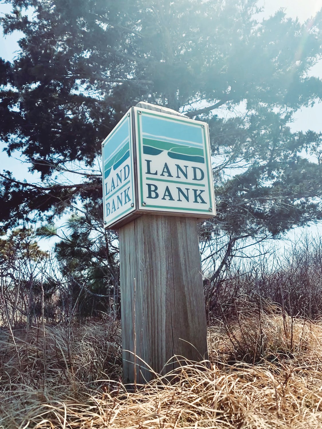 The Nantucket Land Bank’s signature signposts mark its properties open to the public.