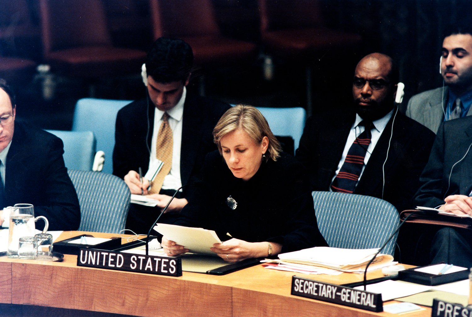 Nancy Soderberg at the United Nations.