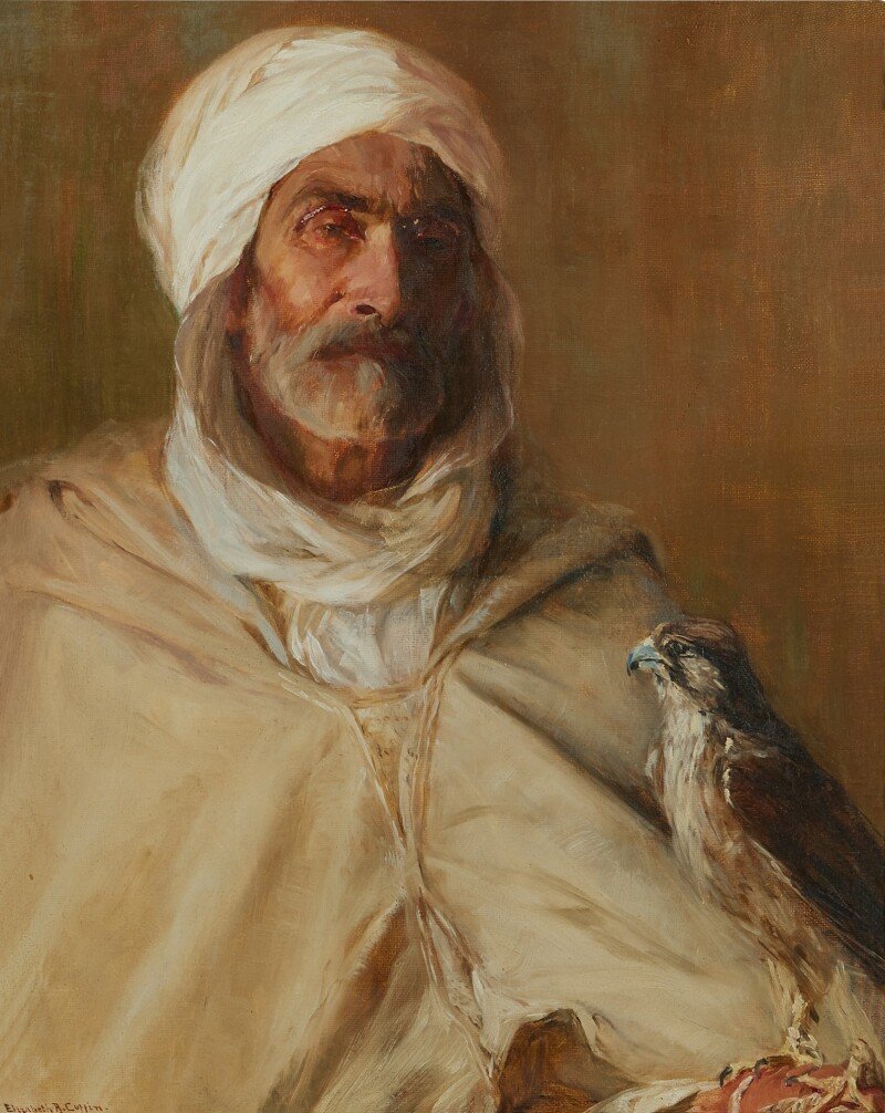“The Old Falconer of Ben Gana, Sheik of the Ziban,” by Elizabeth Rebecca Coffin.