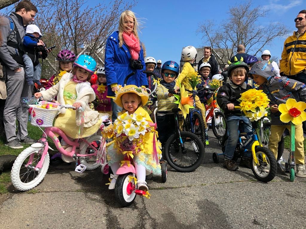 The Nantucket Daffodil Festival kids' parade.