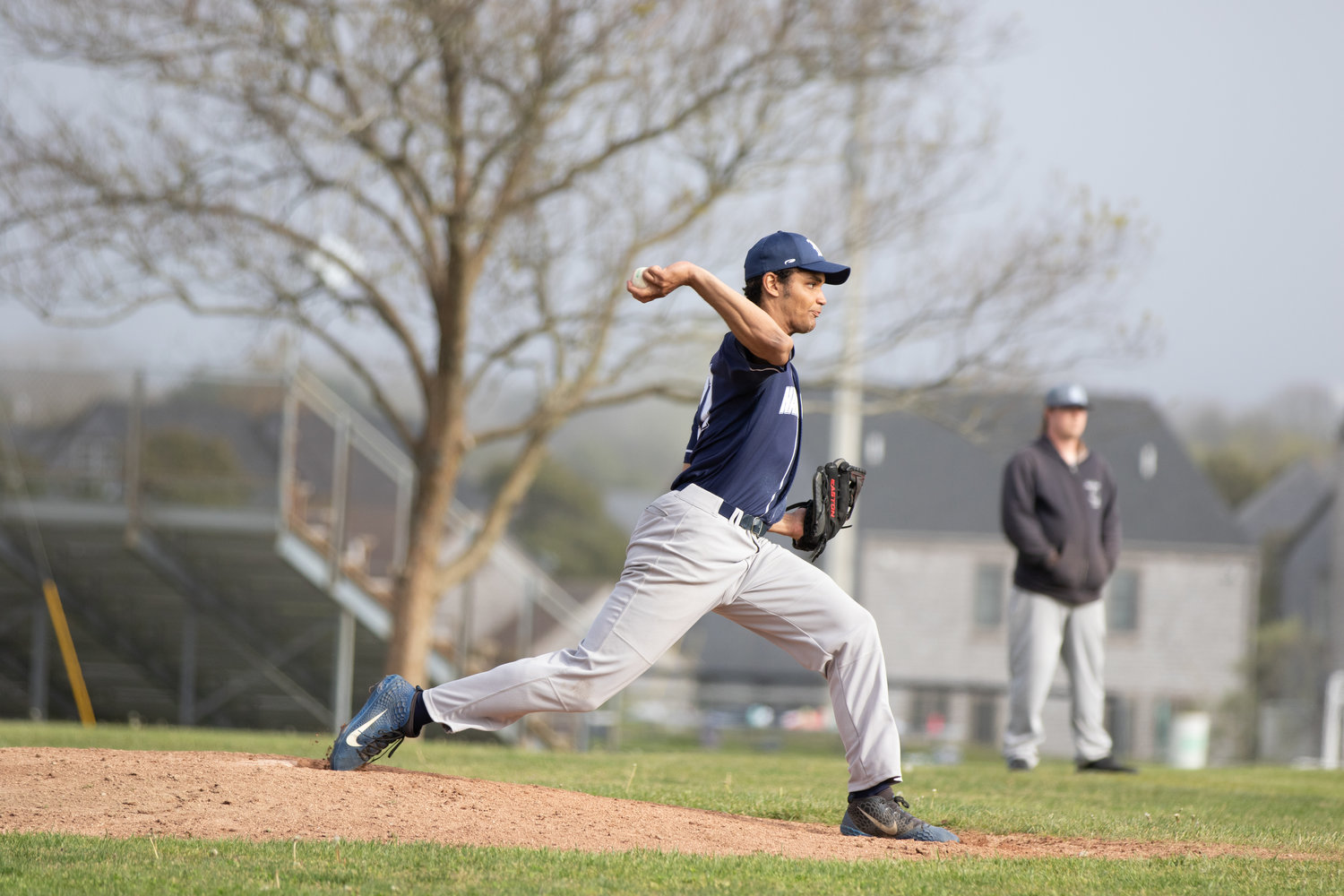 Fabian Acosta-Martinez on the mound for the Whalers