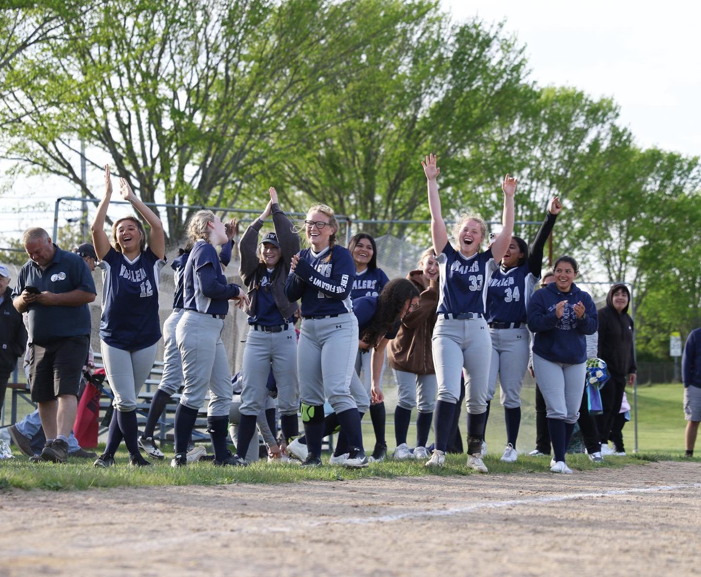 The Whalers softball team fell 7-4 to Sturgis East in extra innings Monday.