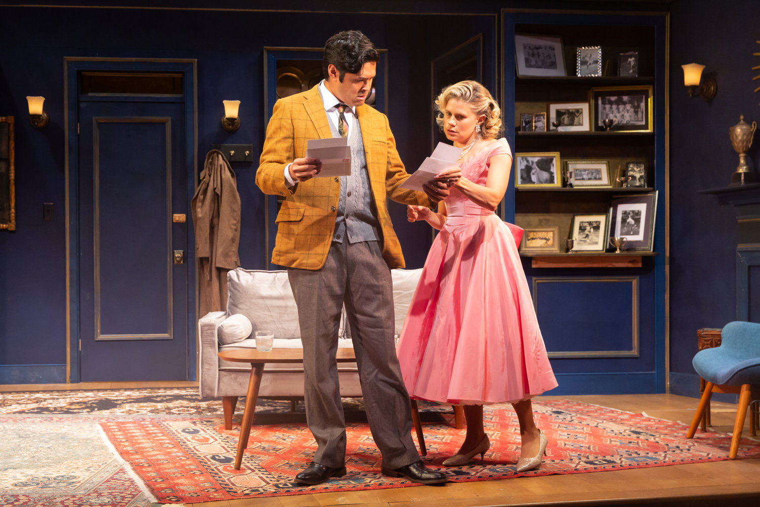 Kavin Panmeechao and Celia Keenan-Bolger in White Heron Theatre’s production of “Dial M for Murder,” extended through Aug. 16.