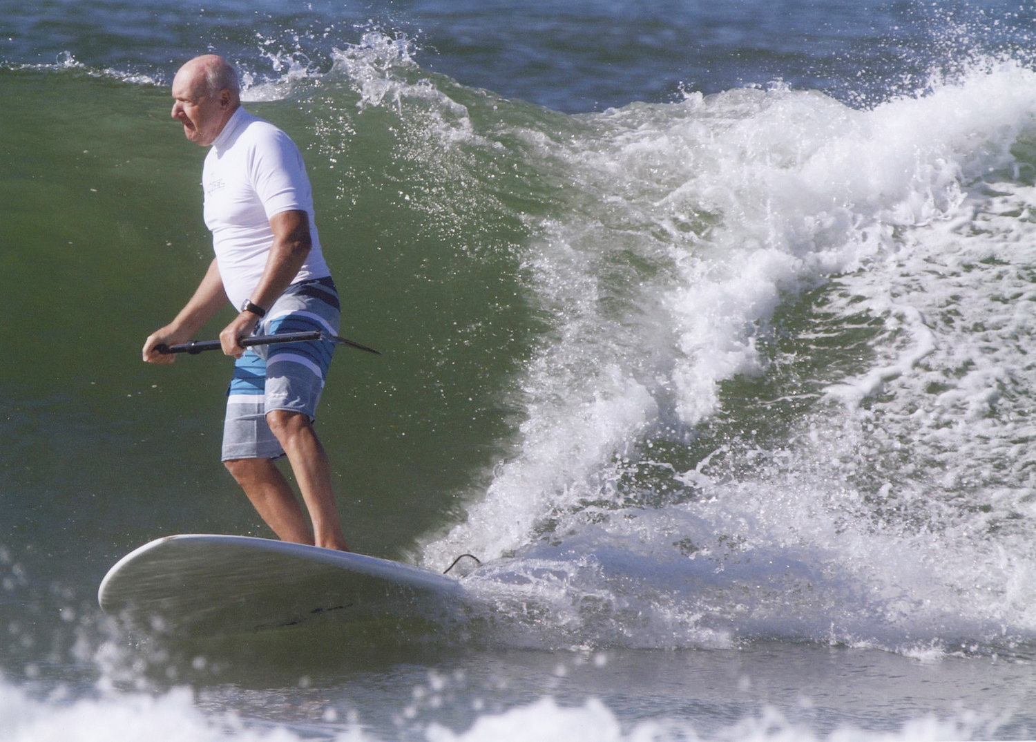 Spyder Wright surfing at Cisco Beach last summer.