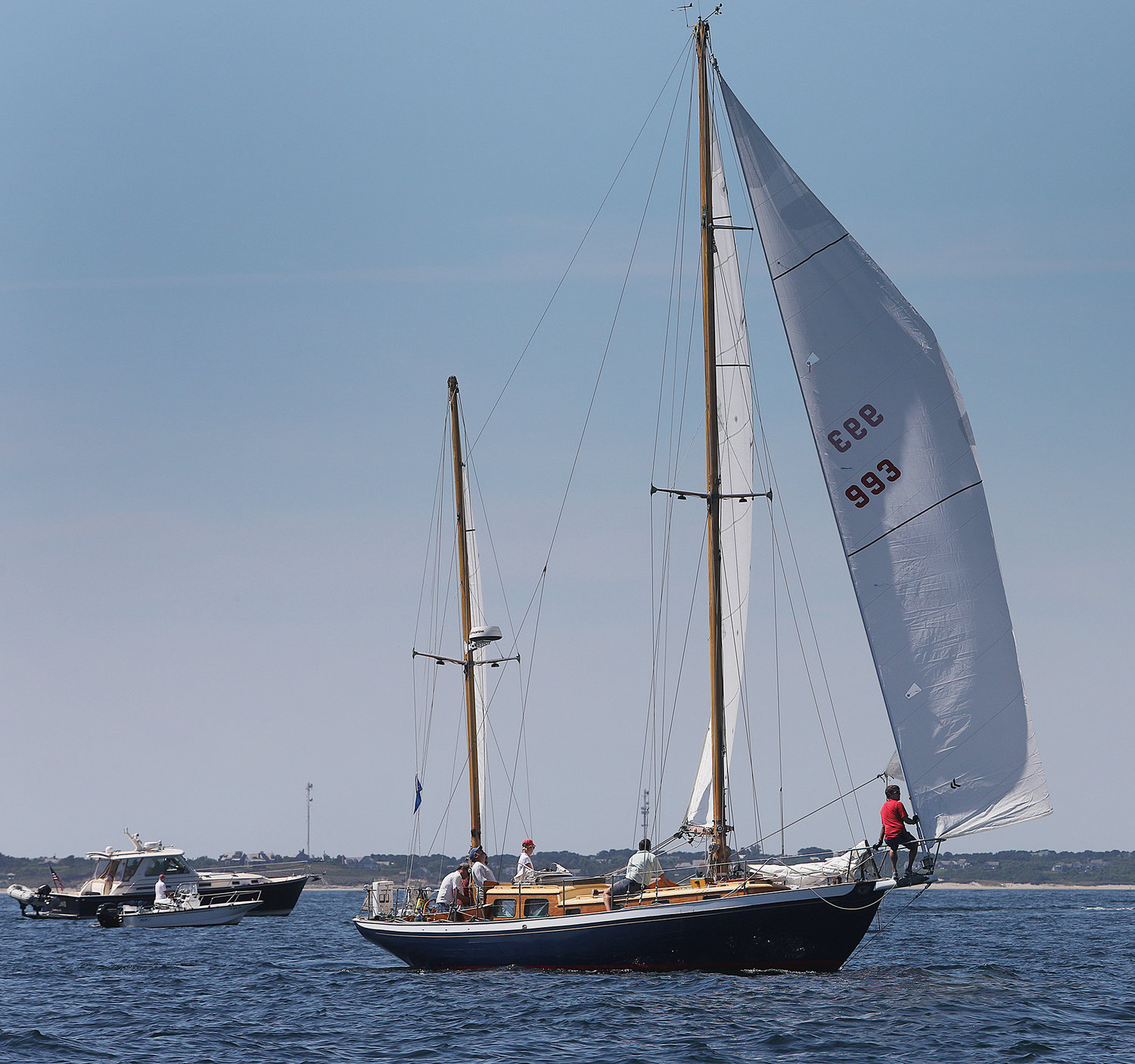 The  Abigail sets sails at the start of the Opera House Cup race on Sunday in Nantucket Sound.