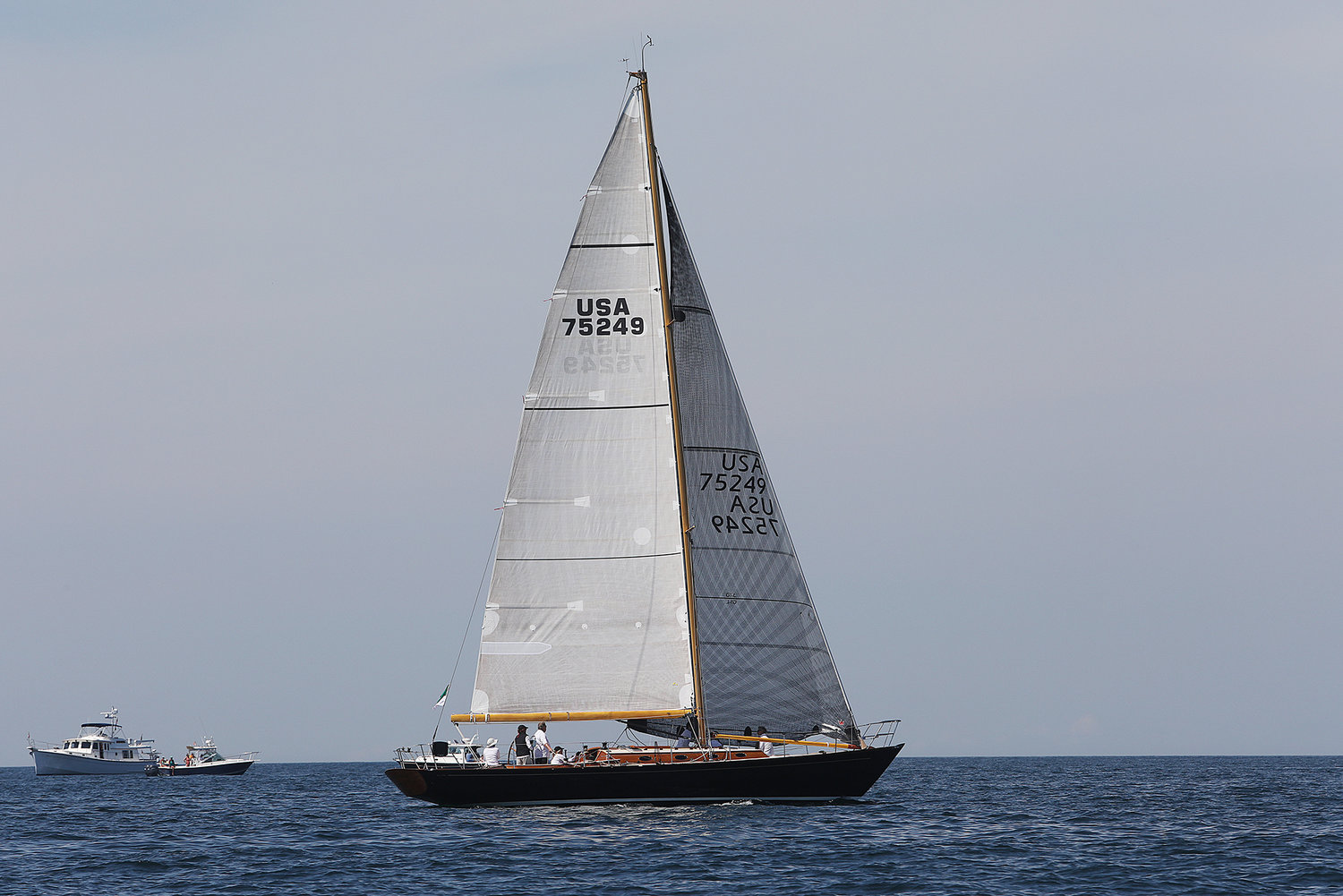 Blackfish during the Opera House Cup race on Sunday in Nantucket Sound.