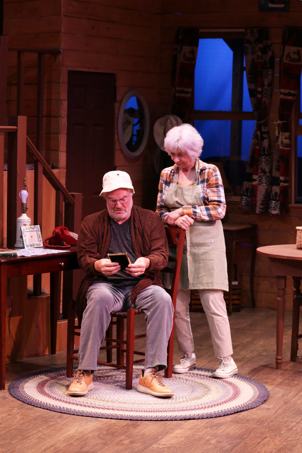 Paul Carlin and Peggy Scott in Theatre Workshop of Nantucket’s production of “On Golden Pond.”
