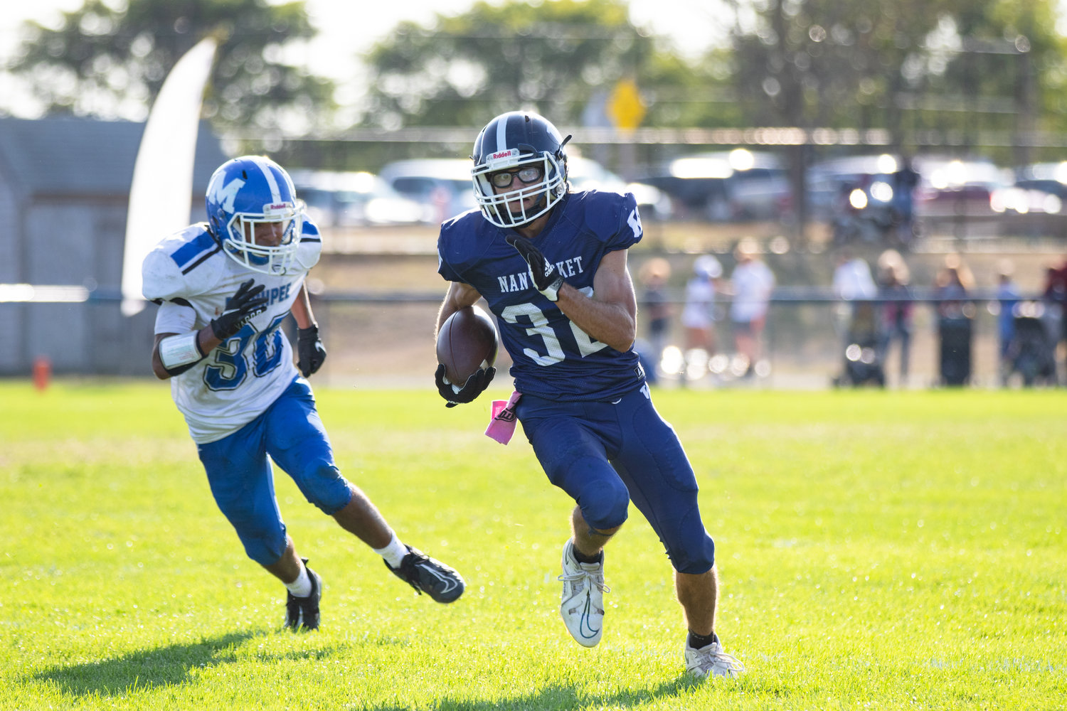 Griffin Fox ripped off a 46-yard touchdown run late in the second quarter Saturday against Mashpee.
