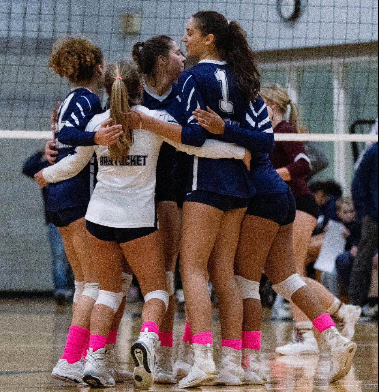The volleyball team beat Falmouth 3-0 homecoming Saturday.