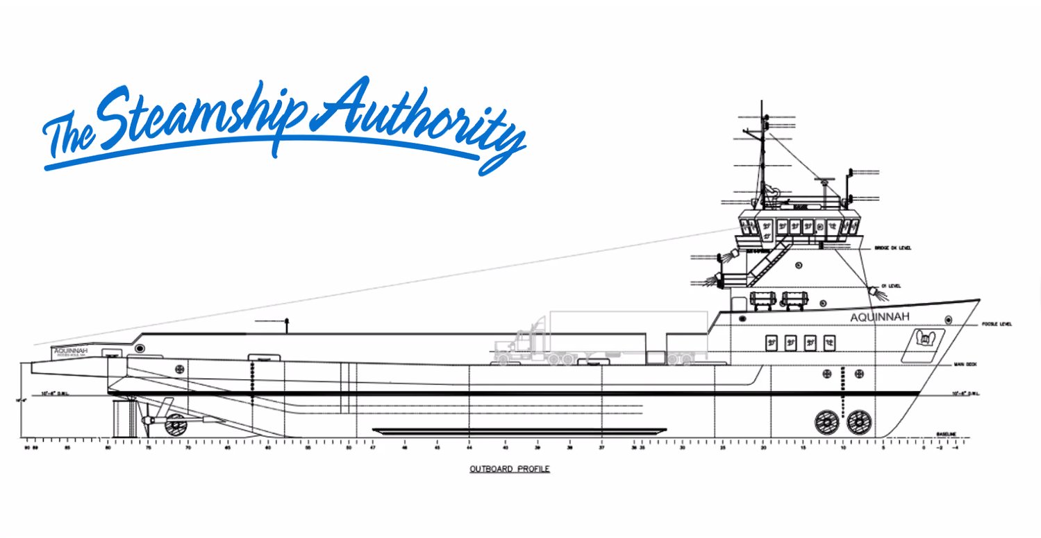 An illustration of how the offshore service vessels will work once converted to SSA freight boats.