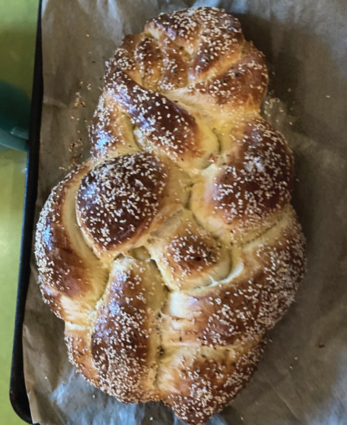 Jake Cohen’s challah is easy to make, but braiding the loaf can take a bit of practice.
