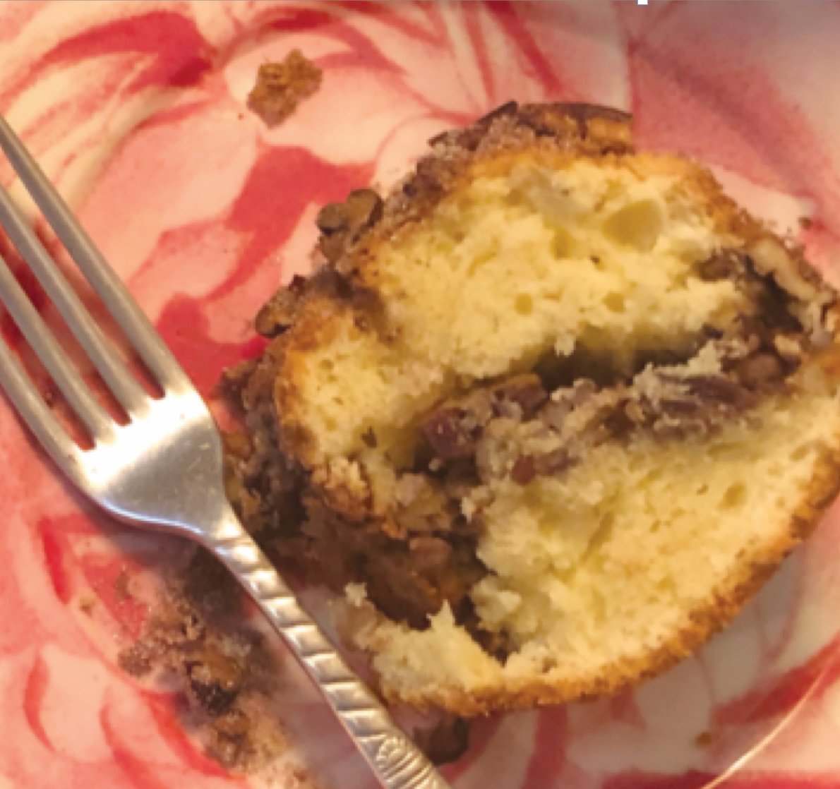 Coffee cake with streusel is packed with butter, sugar, sour cream and pecans, and worth every calorie.