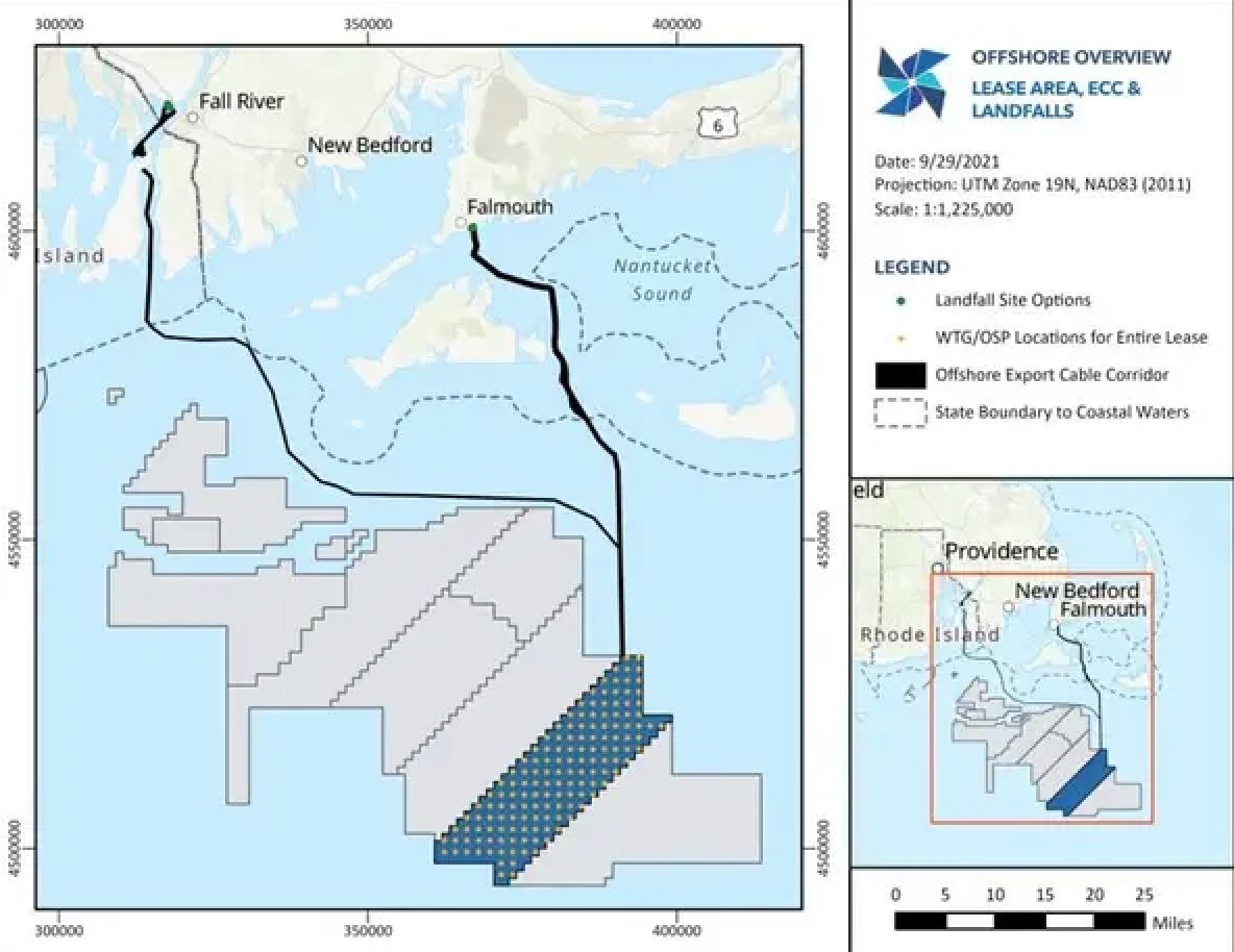 SouthCoast Wind's proposed offshore windfarm