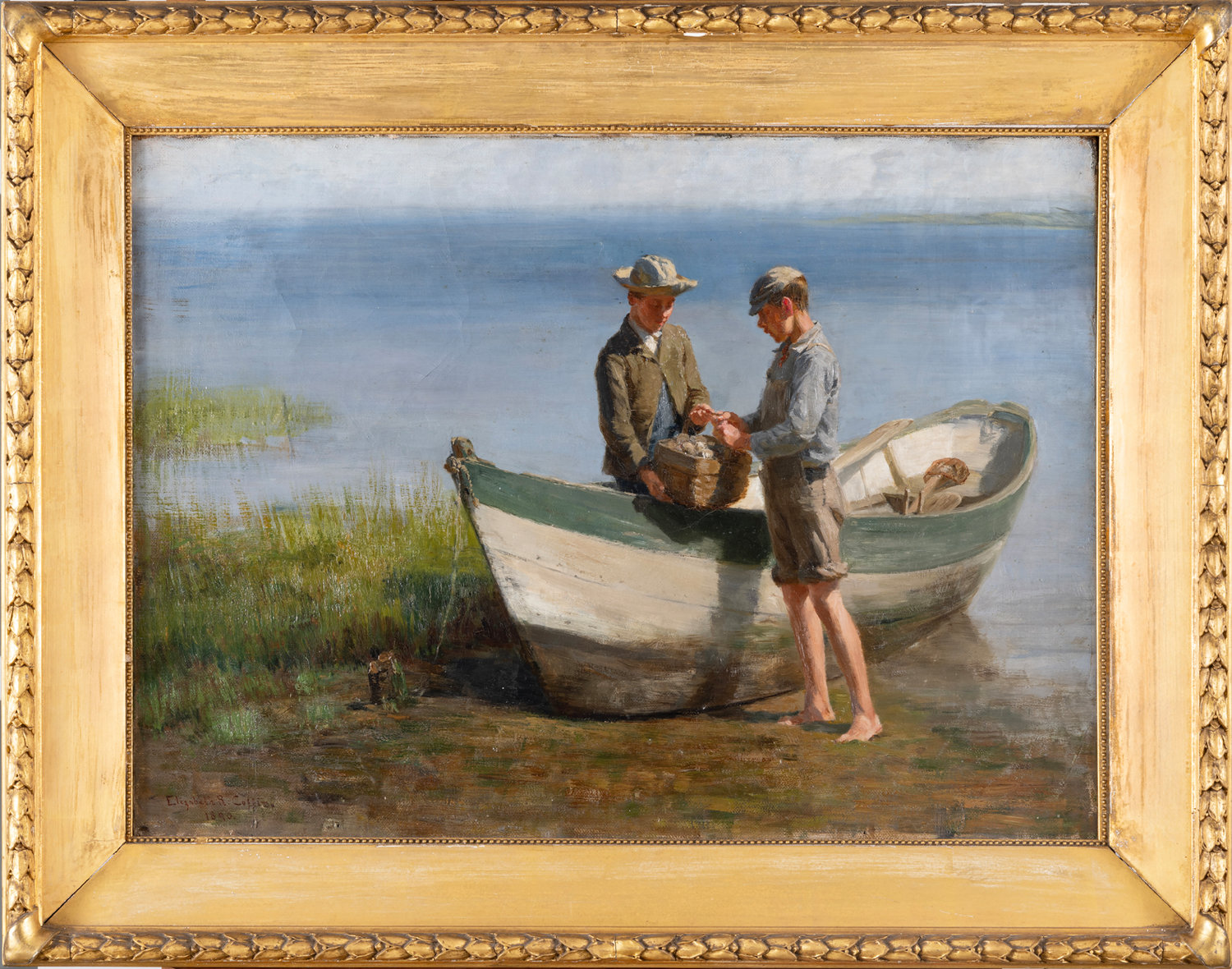 "At Eventide," painted by Elizabeth Coffin in 1890.