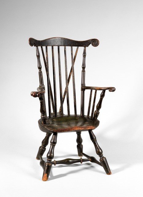 The NHA has acquired this rare child's Windsor chair build between 1780-1790.