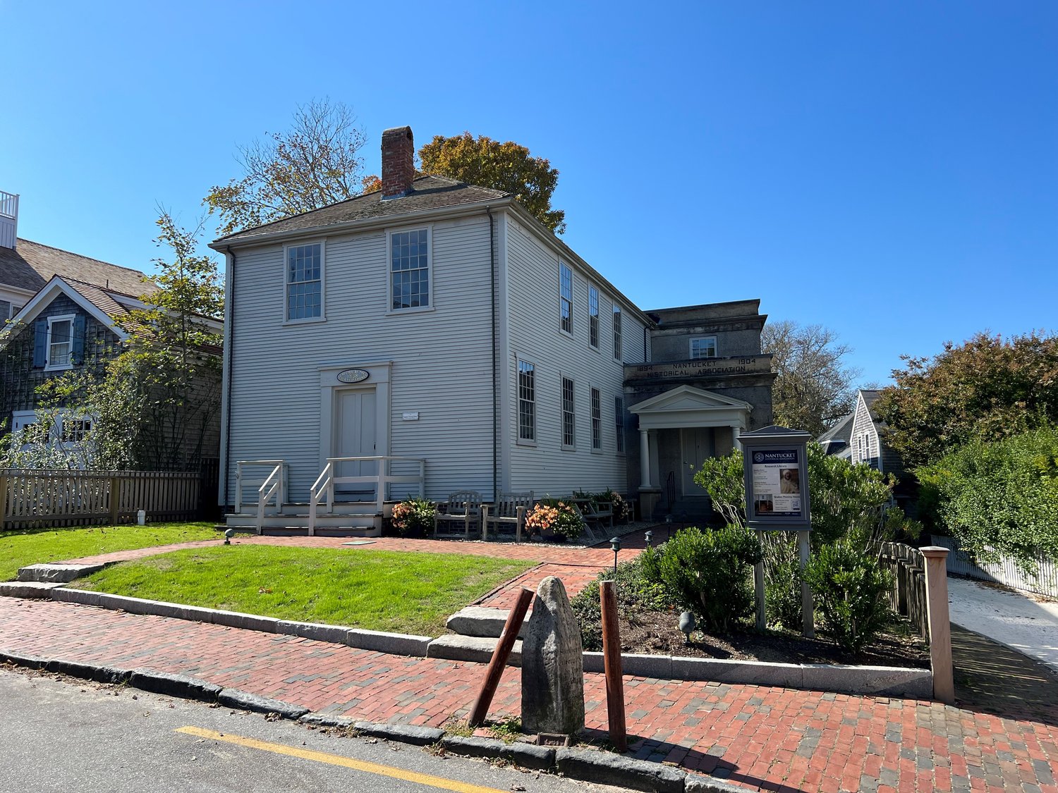 The Nantucket Historical Association's research library and Friends Meeting House last October.