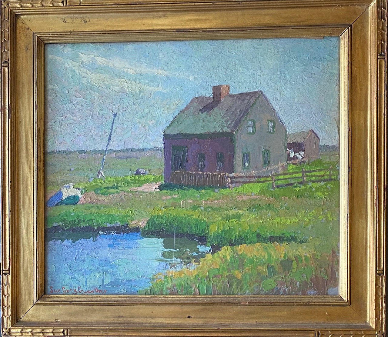 “House on the Marsh” by Sue Cory Guenther.