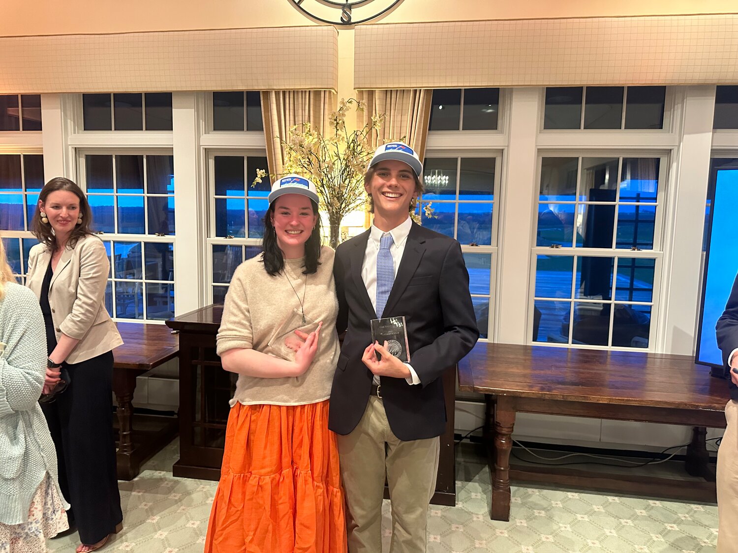 Ellie Kinsella and Wes Thornewill were named the 2023 Nantucket Scholars Wednesday at the Nantucket Golf Club.