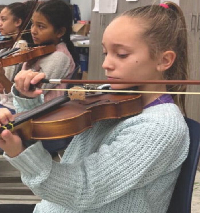 The string program at the Nantucket Intermediate School has taken off under the direction of music instructor Eddie Wilkin.