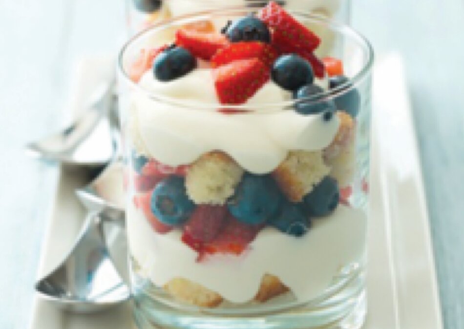 Red, White and Blueberry Trifle is simple to make, colorful and delicious.