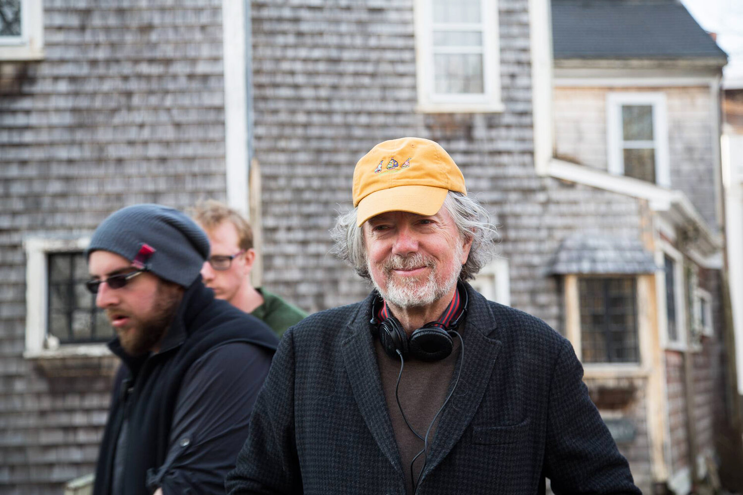 Filmmaker Jay Craven on the set on Nantucket.