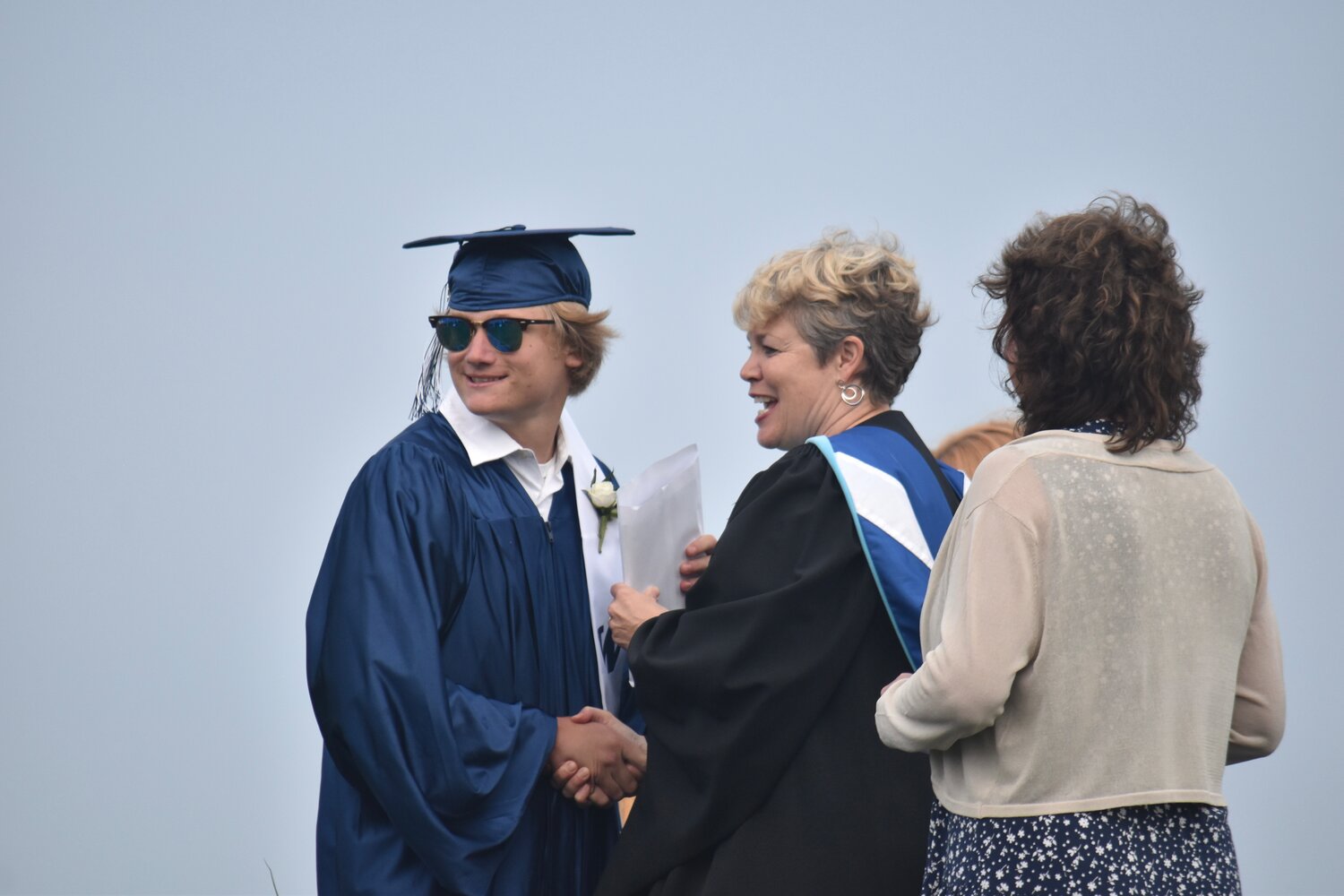 Owen Wilson receives his diploma.