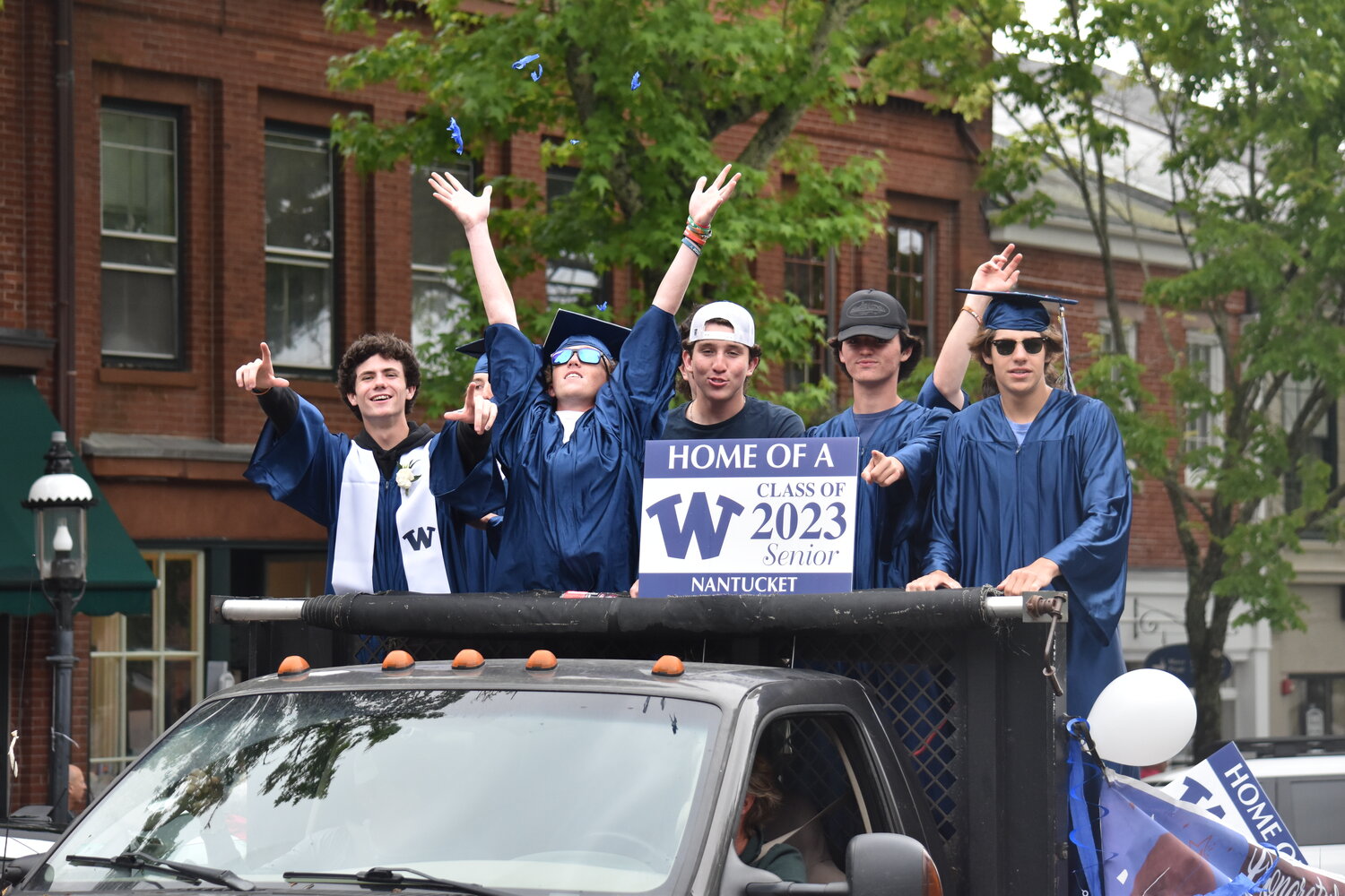 The senior parade was held Saturday afternoon.