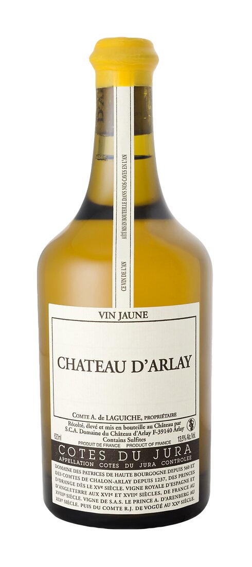 Chateau D’Arlay’s vin jaune, or yellow wine, produced in the Jura region of France.