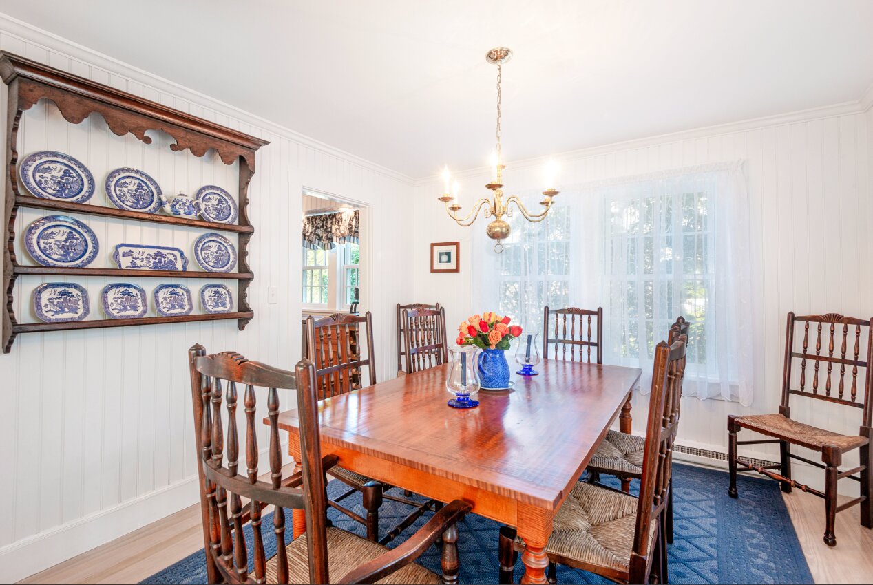 The formal dining room, located between the living room and kitchen, is perfect for entertaining.