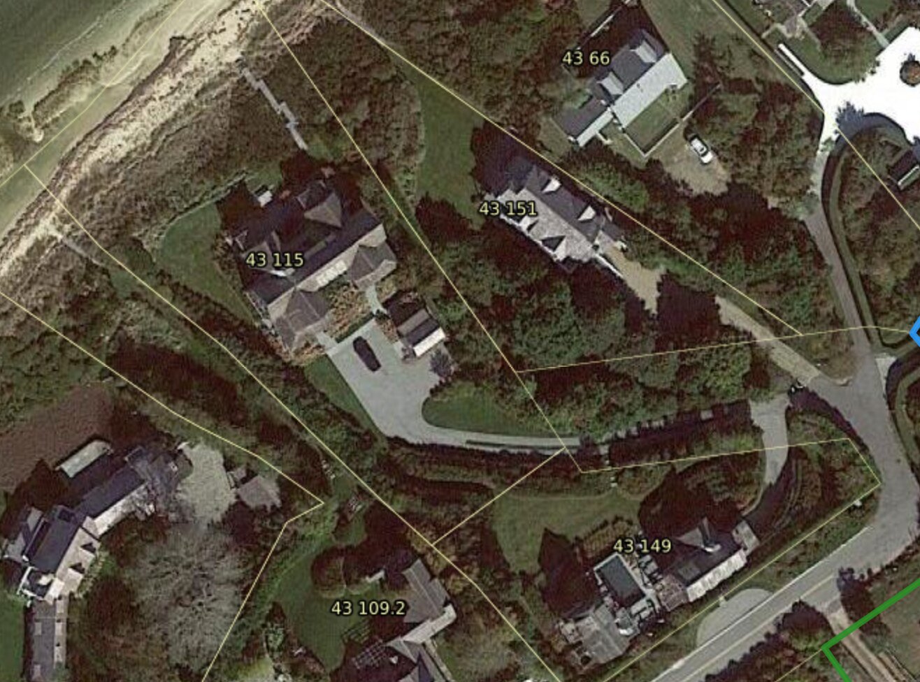 Barstool Sports founder Dave Portnoy is believed to have purchased the properties at 68 and 72 Monomoy Road, center, for $42 million.