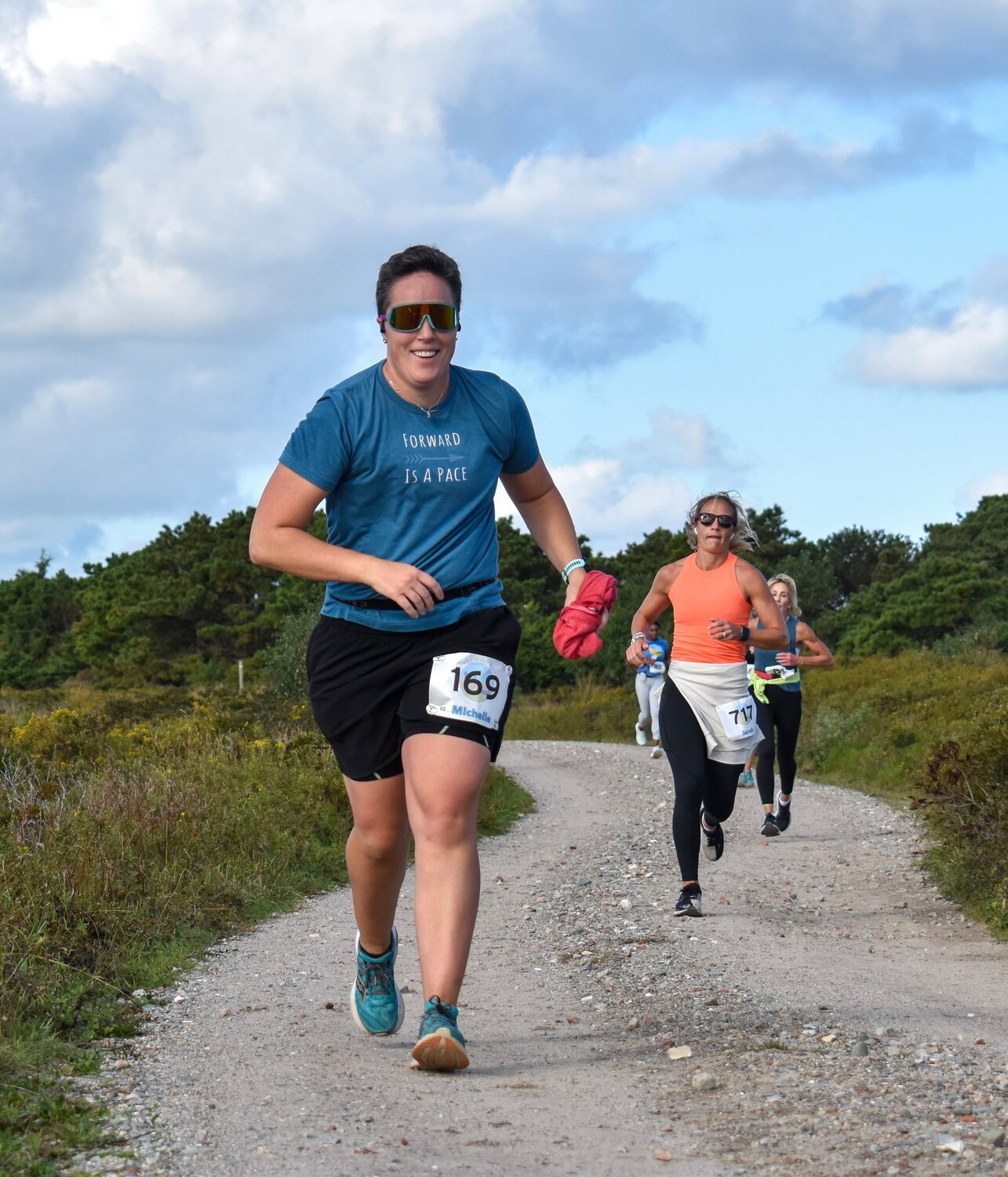 Sunday's Nantucket Half Marathon and 10K featured about 500 runners making their way through the Smooth Hummocks Coastal Preserve.