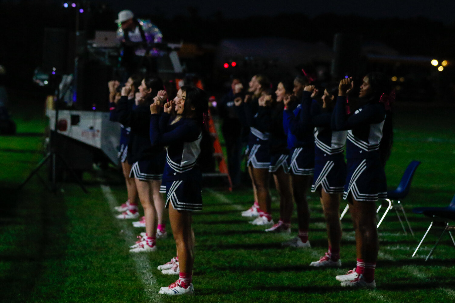 The annual Homecoming pep rally was held Friday night at Vito Capizzo Stadium, followed by a bonfire and pig roast.