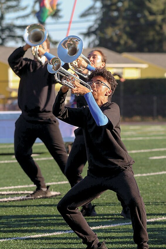 Members of the Kamiak Show Band perform at the 2023 Music in Motion!