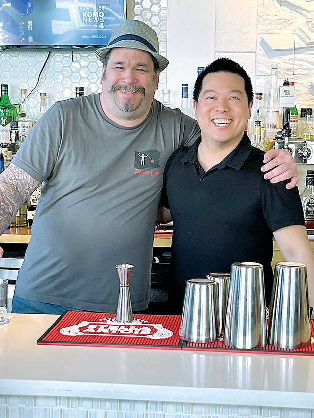 Chef Joey Surushtavong (right) and bartender Ira Snow. Chef Joey of Mukilteo’s Thai Rama, at 12190 Village Center Place, was just 15 years old when he decided that he wanted to be a chef.