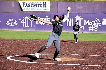 Synclair Mawudeku struck out 12 to lead the Knights to a 2-1 victory over Glacier Peak April 18 at Kamiak High School.
