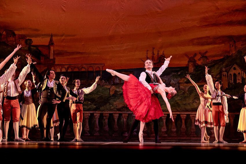 Arcadian Broad and Ashley Baszto star in Olympic Ballet Theatre’s “Don Quixote” and the Edmonds Center for the Arts.