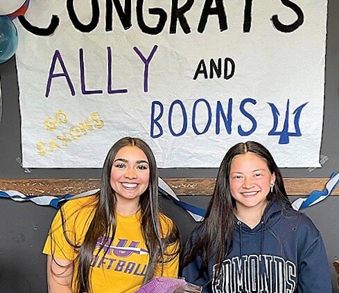 Kamiak seniors Ally Boulger and Aliya Boonsripisal signed letters of intent to continue their softball careers in college. Boulger will be playing for Alfred University in Alfred, New York. Boonsripisal is headed to Edmonds College in Lynnwood.