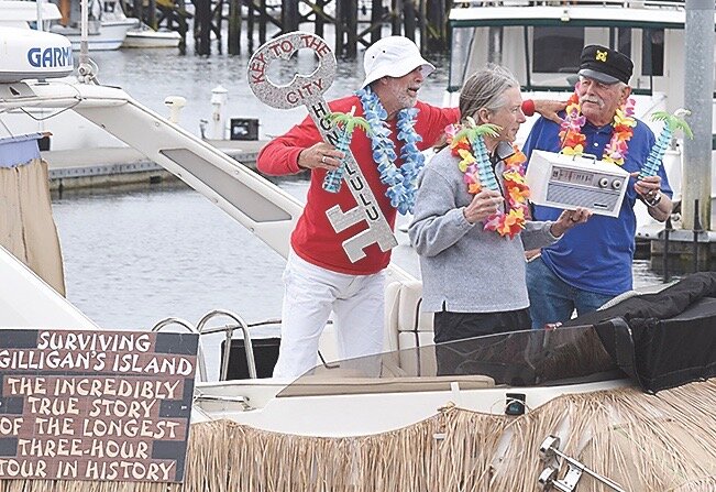 Mukilteo Yacht Club members celebrated the opening day of boating season with a “Gilligan’s’ Island“ themed event Saturday, May 4. Gilligan, the Skipper, the millionaire, and his wife, the movie star, the professor, and Mary Ann all made appearances at the Port of Everett’s guest dock.