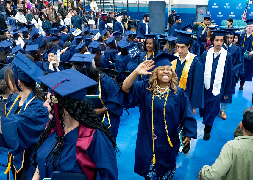 Graduates celebrate 2024 commencement at Edmonds College. (Photo courtesy Scott Eklund/Red Box Pictures)