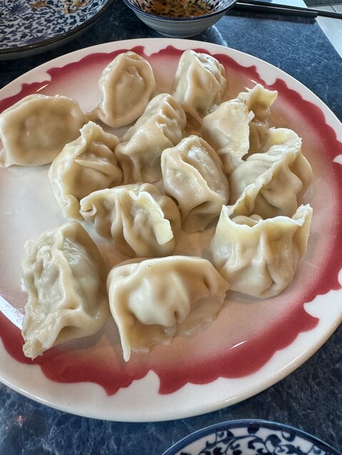 Cabbage and pork dumplings. (Photo courtesy Maria A. Montalvo)