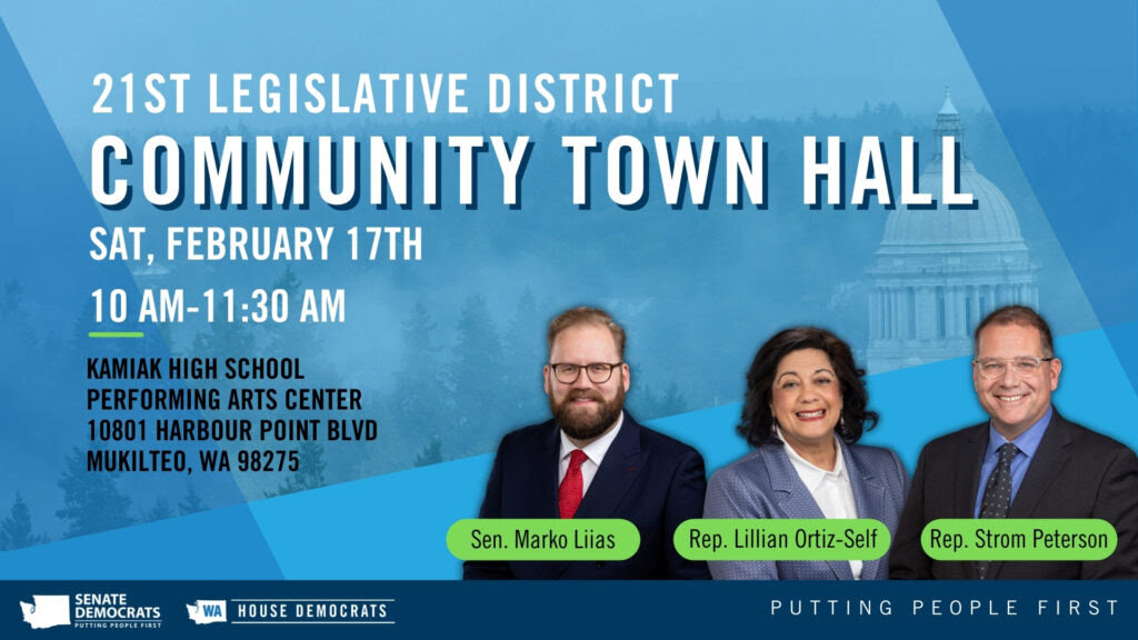 21st District legislators hosting town hall on Feb. 17 - Mukilteo Beacon