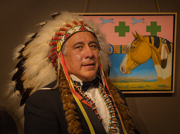 Monte Yellow Bird Sr., a Native American artist, will present at Cloud County Community College's Cook Series on Thursday, April 24.