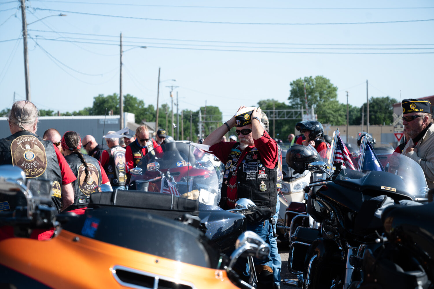 Kansas Legacy Run in Concordia—local American Legion Riders donate $600 to Foundation of Hope